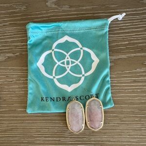 Kendra Scott Rose Quartz Danielle Earrings
